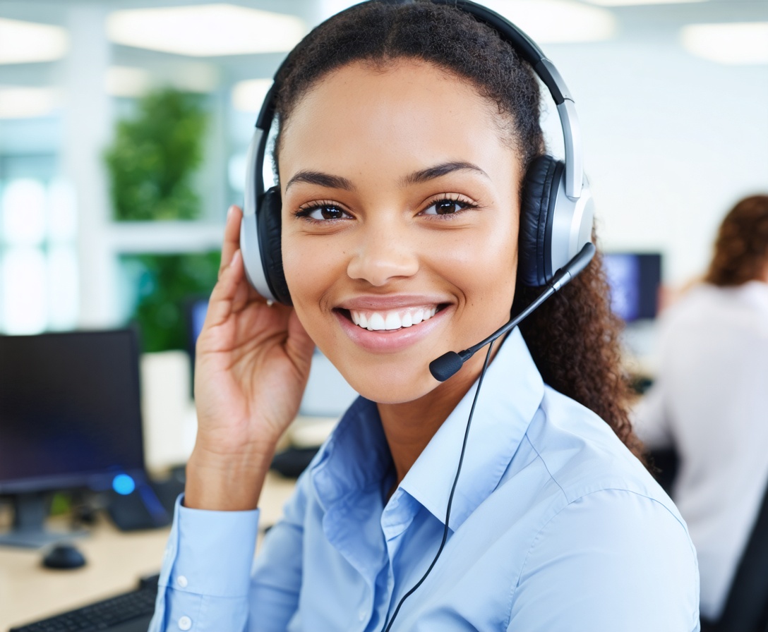 Сотрудник службы поддержки AI Learn Path Academy готов помочь студентам